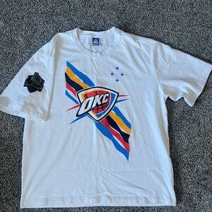 Men's White OKC Graphic T-Shirt ONE GAME brand